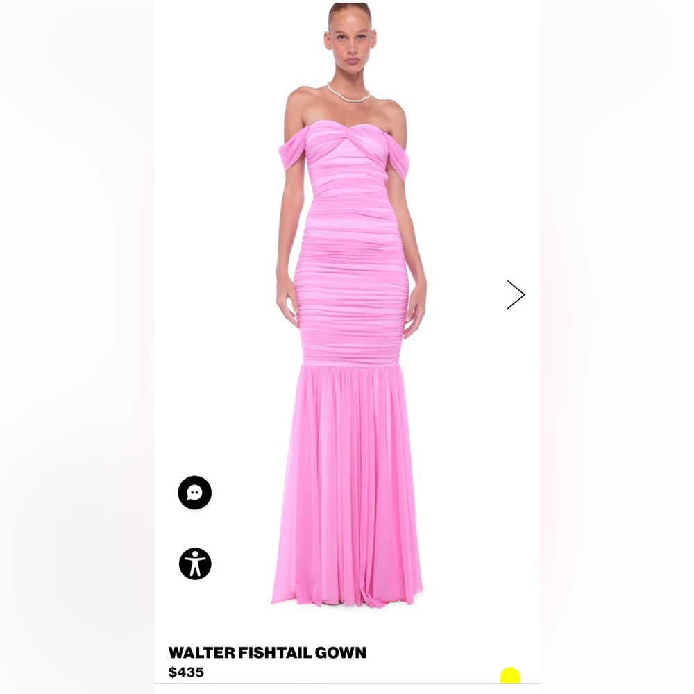 NORMA KAMALI Pink Walter Fishtail Gown 💕
